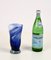 Mid-Century Italian Light Blue Murano Glass & Crystal Vase by Gae Aulenti for Venini, 1960s 9