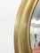 Italienischer Mid-Century Spiegel mit goldenem Aluminiumrahmen von Sergio Mazza für Artemide, 1960er 10