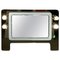 Mid-Century Italian Glass & Chrome Illuminated Wall Mirror from ISA, 1970s, Image 1