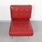 Red Faux Leather & Steel Armchairs by Hausmann for de Sede, 1950s, Set of 2, Image 5