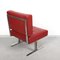 Rote Sessel aus Kunstleder & Stahl von Hausmann für de Sede, 1950er, 2er Set 9