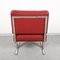 Red Faux Leather & Steel Armchairs by Hausmann for de Sede, 1950s, Set of 2 10