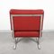 Rote Sessel aus Kunstleder & Stahl von Hausmann für de Sede, 1950er, 2er Set 10