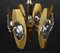 Mid-Century Italian Glass & Gilded Brass Chandelier by Oscar Torlasco, 1960s 11