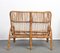 Mid-Century Italian French Riviera Bamboo & Rattan Armchairs, 1960s, Set of 3 6