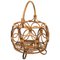 Mid-Century Italian French Riviera Bamboo & Rattan Magazine Rack, 1960s 1