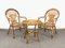 Sofá, butacas y mesa de centro italianos Mid-Century de ratán y bambú, años 60. Juego de 4, Imagen 10