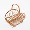 Mid-Century Italian French Riviera Bamboo & Rattan Magazine Rack, 1960s 3