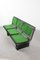 Italian Green Fabric & Enameled Steel Bench by Marco Fantoni for Tecno, 1982 8