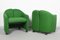 Grüne italienische Mid-Century Sessel mit Stoffbezug von Eugenio Gerli für Tecno, 1960er, 2er Set 7