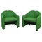 Mid-Century Italian Green Fabric Armchairs by Eugenio Gerli for Tecno, 1960s, Set of 2, Image 1