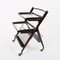 Mid-Century Italian Wooden Bar Cart by Cesare Lacca for Arredoluce, 1950s, Image 3