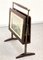 Mid-Century Italian Wood & Brass Magazine Rack by Ico & Luisa Parisi, 1950s, Image 8