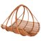 Mid-Century Italian French Riviera Bamboo & Rattan Magazine Rack, 1960s, Image 1