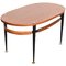 Mid-Century Italian Iron & Teak Wood Coffee Table by Silvio Cavatorta, 1950s, Image 1