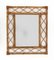 Mid-Century French Riviera Bamboo & Rattan Wall Mirror, France, 1960s 4