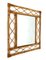 Mid-Century French Riviera Bamboo & Rattan Wall Mirror, France, 1960s 5