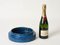 Blau glasierter Mid-Century Keramik Aschenbecher von Aldo Londi für Bitossi, Italien, 1960er 14
