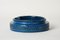Blau glasierter Mid-Century Keramik Aschenbecher von Aldo Londi für Bitossi, Italien, 1960er 4