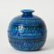 Vasi Rimini in ceramica blu di Aldo Londi per Bitossi, Italia, anni '60, set di 2, Immagine 6