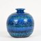 Vasi Rimini in ceramica blu di Aldo Londi per Bitossi, Italia, anni '60, set di 2, Immagine 15