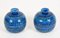 Terracotta Ceramic Rimini Blue Vases by Aldo Londi for Bitossi, Italy, 1960s, Set of 2 3