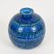 Vasi Rimini in ceramica blu di Aldo Londi per Bitossi, Italia, anni '60, set di 2, Immagine 12