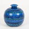 Vasi Rimini in ceramica blu di Aldo Londi per Bitossi, Italia, anni '60, set di 2, Immagine 11