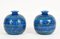Terrakotta Keramik Rimini Blue Vasen von Aldo Londi für Bitossi, Italien, 1960er, 2er Set 4