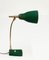 Mid-Century Adjustable Green Brass and Cast Iron Table Lamp by Gebrüder Cosack, 1950s, Image 15