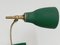 Mid-Century Adjustable Green Brass and Cast Iron Table Lamp by Gebrüder Cosack, 1950s, Image 8