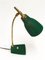 Verstellbare Mid-Century Tischlampe aus grünem Messing & Gusseisen von Gebrüder Cosack, 1950er 17