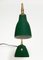 Mid-Century Adjustable Green Brass and Cast Iron Table Lamp by Gebrüder Cosack, 1950s 5