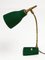 Mid-Century Adjustable Green Brass and Cast Iron Table Lamp by Gebrüder Cosack, 1950s 13
