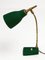 Mid-Century Adjustable Green Brass and Cast Iron Table Lamp by Gebrüder Cosack, 1950s, Image 13