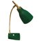 Mid-Century Adjustable Green Brass and Cast Iron Table Lamp by Gebrüder Cosack, 1950s, Image 1