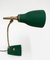 Lampe de Bureau Ajustable Mid-Century en Laiton Vert et Fonte par Gebrüder Cosack, 1950s 11