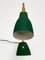 Mid-Century Adjustable Green Brass and Cast Iron Table Lamp by Gebrüder Cosack, 1950s, Image 9