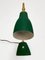 Verstellbare Mid-Century Tischlampe aus grünem Messing & Gusseisen von Gebrüder Cosack, 1950er 9