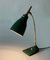 Mid-Century Adjustable Green Brass and Cast Iron Table Lamp by Gebrüder Cosack, 1950s, Image 4