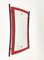 Mid-Century Italian Enameled Iron, Wood and Brass Wall Mirror by Cesare Lacca, 1950s 17