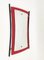 Mid-Century Italian Enameled Iron, Wood and Brass Wall Mirror by Cesare Lacca, 1950s, Image 17