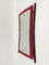 Mid-Century Italian Enameled Iron, Wood and Brass Wall Mirror by Cesare Lacca, 1950s, Image 10