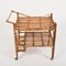 French Riviera Rectangular Bamboo and Rattan Trolley Bar Cart, France, 1960s 3