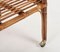 French Riviera Rectangular Bamboo and Rattan Trolley Bar Cart, France, 1960s, Image 11