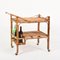 French Riviera Rectangular Bamboo and Rattan Trolley Bar Cart, France, 1960s, Image 6