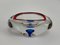 Mid-Century Italian Red, Blue and Crystal Murano Sommerso Glass Bowl by Flavio Poli, 1960 13