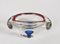 Mid-Century Italian Red, Blue and Crystal Murano Sommerso Glass Bowl by Flavio Poli, 1960 2