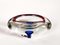 Mid-Century Italian Red, Blue and Crystal Murano Sommerso Glass Bowl by Flavio Poli, 1960, Image 5