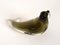 Mid-Century Modern Italian Black Brown Murano Glass Walrus Sculpture, Italy, 1960s, Image 10